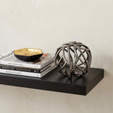 Petite Silver Metal Tree Branch Sculpture