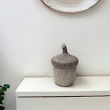 6" Brown Resin Box With Lid