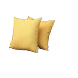 Set Of 2 Yellow Textured Pillow Covers