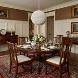 Whitewash Beaded Ball Hanging Pendent Light