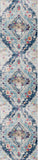 2' X 6' Blue Oriental Area Rug