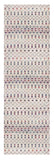 2' X 6' Cream Ikat Area Rug