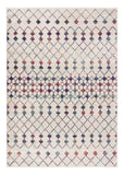 3' X 5' Cream Ikat Area Rug