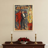 24" X 32" The Incomparable Albini Vintage Magic Poster Wall Art