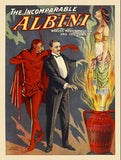 24" X 32" The Incomparable Albini Vintage Magic Poster Wall Art