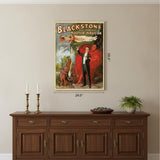 Vintage 1934 Blackstone Magic Unframed Print Wall Art