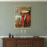 Vintage 1934 Blackstone Magic Unframed Print Wall Art