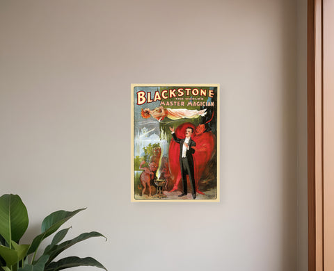 Vintage 1895 Blackstone Magic Unframed Print Wall Art
