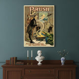 Vintage 1895 Blackstone Magic Unframed Print Wall Art