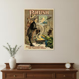 Vintage 1895 Blackstone Magic Unframed Print Wall Art