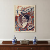 24" X 20" Houdini King Of Cards Vintage Magic Poster Wall Art