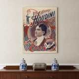 20" X 16" Houdini King Of Cards Vintage Magic Poster Wall Art