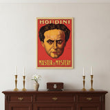 20" X 28" Houdini Master Of Mystery Vintage Magic Poster Wall Art