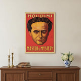 18" X 24" Houdini Master Of Mystery Vintage Magic Poster Wall Art