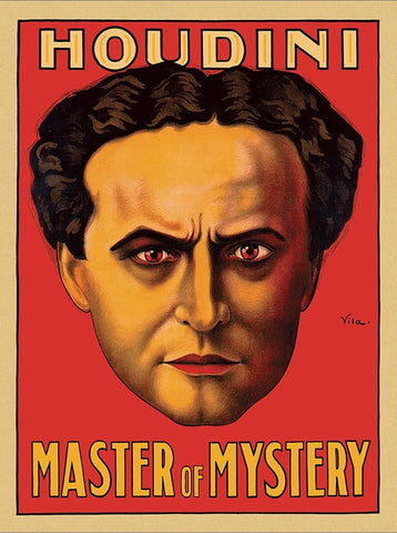 11" X 14" Houdini Master Of Mystery Vintage Magic Poster Wall Art