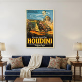 Master Mystifier Houdini Vintage Magic Unframed Print Wall Art