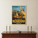 Master Mystifier Houdini Vintage Magic Unframed Print Wall Art