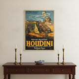 Master Mystifier Houdini Vintage Magic Unframed Print Wall Art