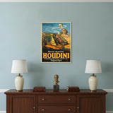 Master Mystifier Houdini Vintage Magic Unframed Print Wall Art