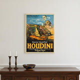Master Mystifier Houdini Vintage Magic Unframed Print Wall Art