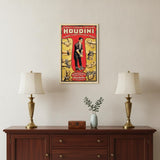 12" X 18" Houdini Handcuff King Vintage Magic Poster Wall Art
