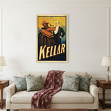 Kellar Having Drinks With The Devil Vintage Magic Unframed Print Wall Art