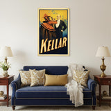 Kellar Having Drinks With The Devil Vintage Magic Unframed Print Wall Art