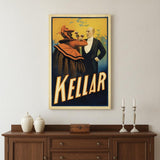 Kellar Having Drinks With The Devil Vintage Magic Unframed Print Wall Art