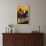 Kellar Having Drinks With The Devil Vintage Magic Unframed Print Wall Art