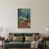 Kellar Levitation Vintage Magic Unframed Print Wall Art