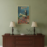 Kellar Levitation Vintage Magic Unframed Print Wall Art
