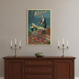 Kellar Levitation Vintage Magic Unframed Print Wall Art