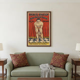 24" X 36" Houdini In Handcuffs Vintage Magic Poster Wall Art