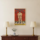 9" X 12" Houdini In Handcuffs Vintage Magic Poster Wall Art