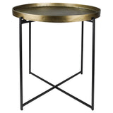 20" Gold and Black Aluminum and Metal