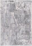 5' X 7' Blue Abstract Power Loom Area Rug