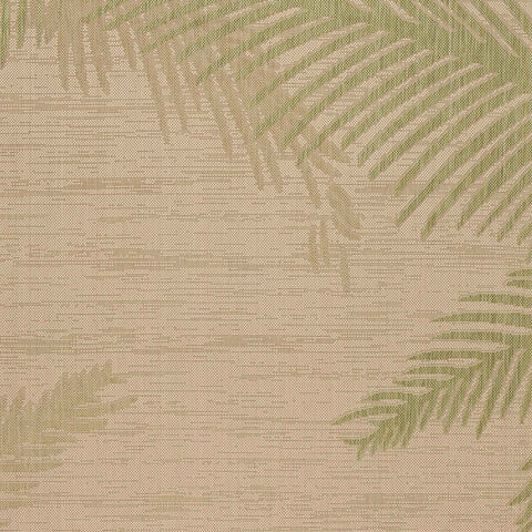 8' X 9' Beige Indoor Outdoor Area Rug