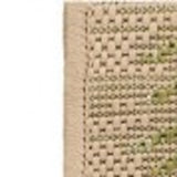 8' X 10' Navy Blue And Beige Geometric Washable Indoor Outdoor Area Rug