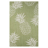 5' X 7' Green Indoor Outdoor Area Rug
