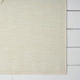 5' X 7' Beige And Green Palm Tree Indoor Outdoor Area Rug