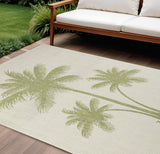 8' X 10' Beige Indoor Outdoor Area Rug