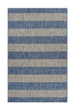 8' X 10' Blue And Gray Indoor Outdoor Area Rug