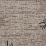 2' X 3' Beige Palm Leaf Indoor Outdoor Area Rug