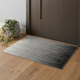 3' X 5' Black And Gray Striped Area Rug