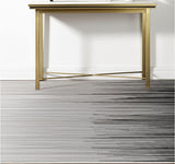 4' X 6' Black Abstract Power Loom Area Rug