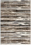 4' X 6' Gray and Brown Abstract Distressed Area Rug
