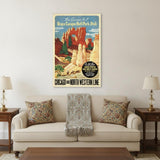 36" X 54" Vintage 1950S Bryce Canyon National Park Wall Art