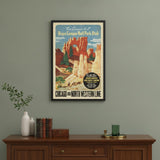 20" X 30" Vintage 1950S Bryce Canyon National Park Wall Art