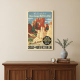 Vintage 1950S Bryce Canyon National Park Unframed Print Wall Art