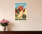 12" X 18" Vintage 1950S Bryce Canyon National Park Wall Art